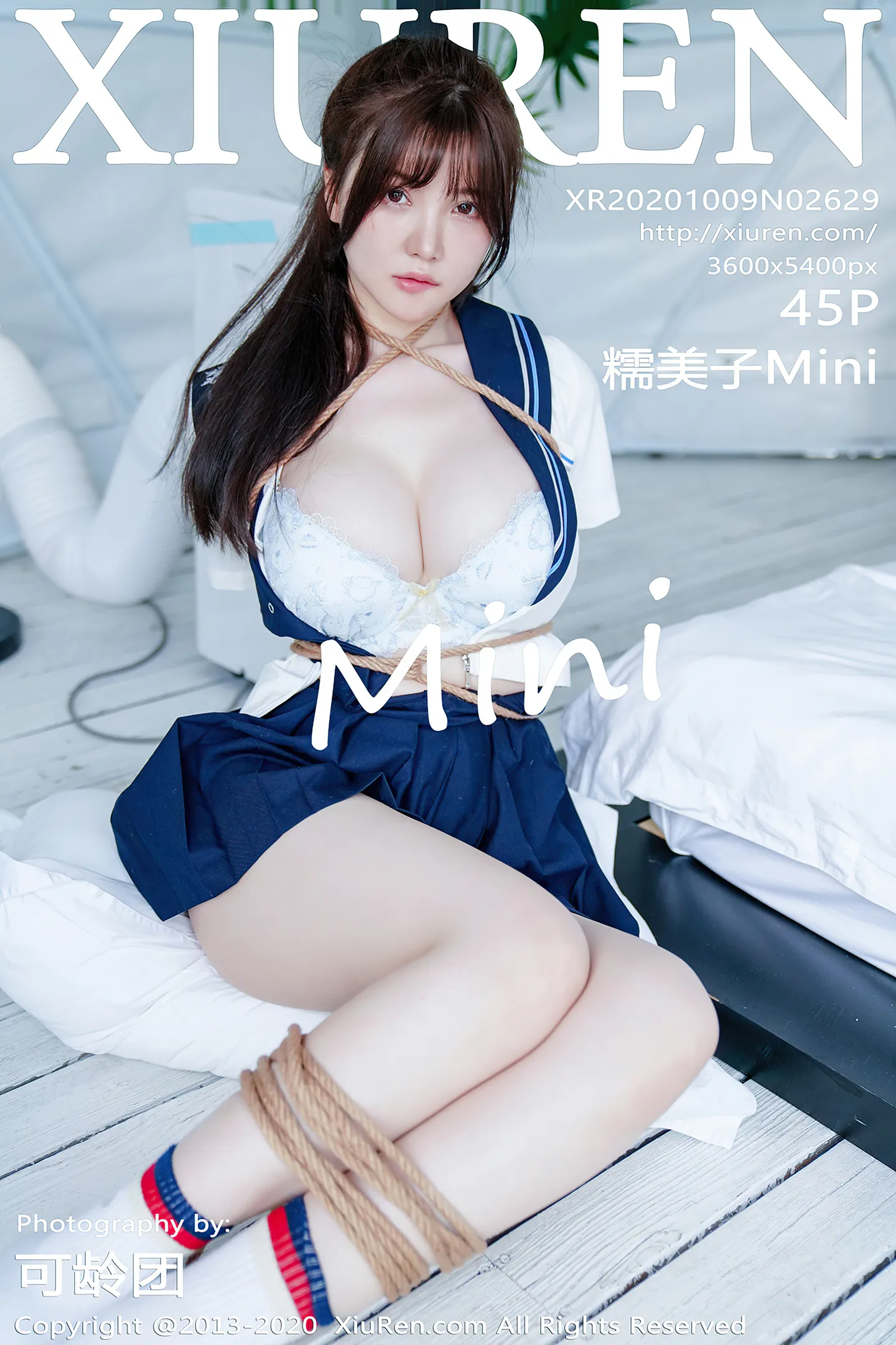 [XiuRen秀人网]No.2629_女神糯美子Mini三亚旅拍经典学生制服主题私房捆绑撩人诱惑写真45P-秀人网 - XiuRen.Xyz